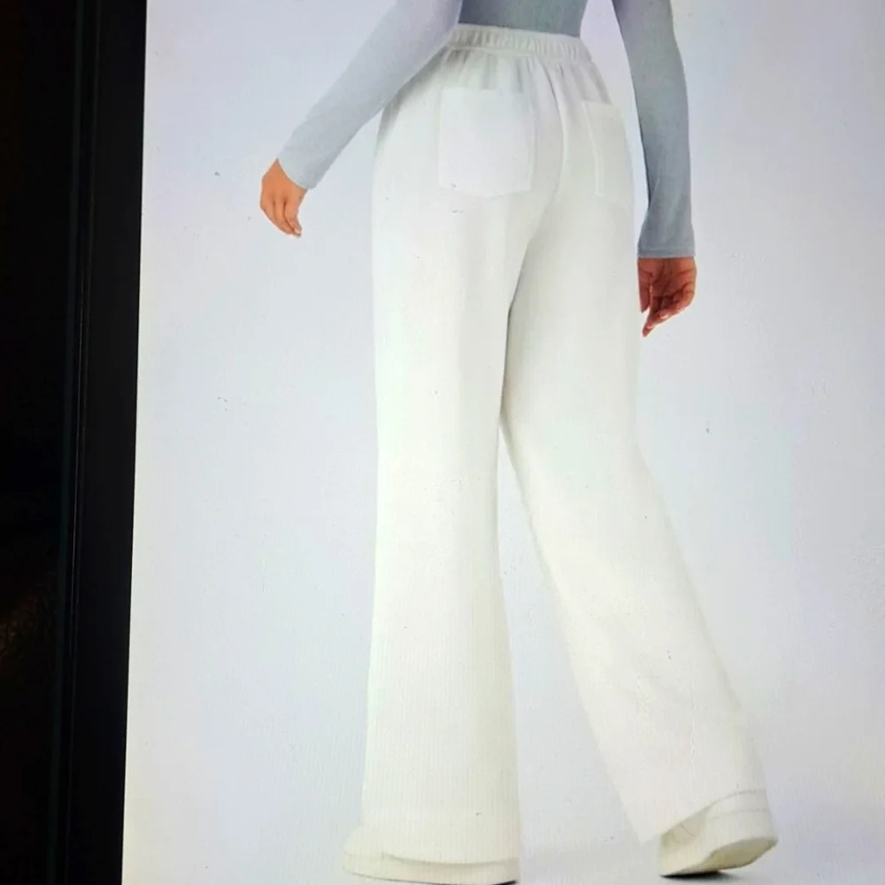 MEDIUM HALARA HIGH WAISTED BUTTON STRAIGHT LEG CASUAL PANT - Picture 2 of 8